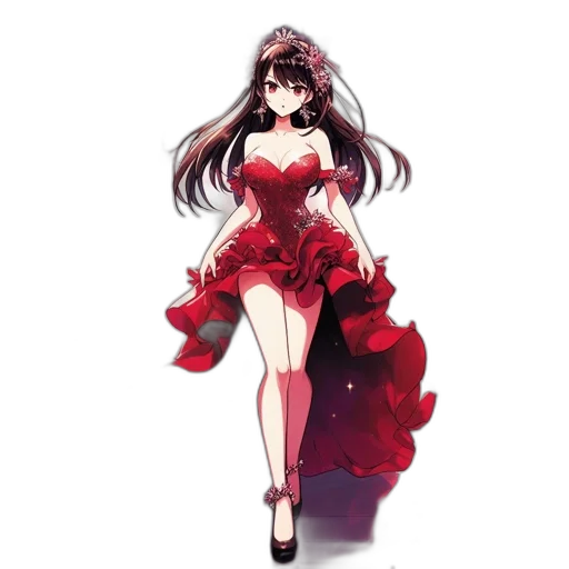 dress, crown, concept art, pixel art transparent PNG cut-out