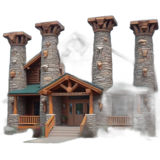 building, 3d render, concept art, photorealistic transparent PNG cut-out