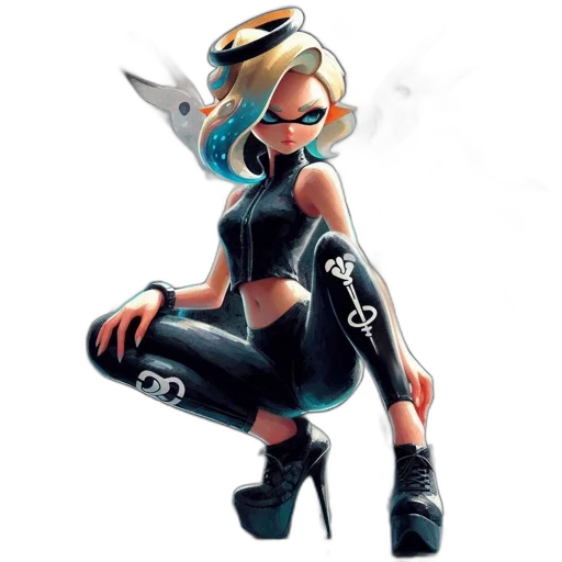 weapon, robot, dress, staff transparent PNG cut-out