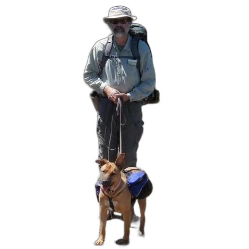 staff, animal, jacket, hat transparent PNG cut-out