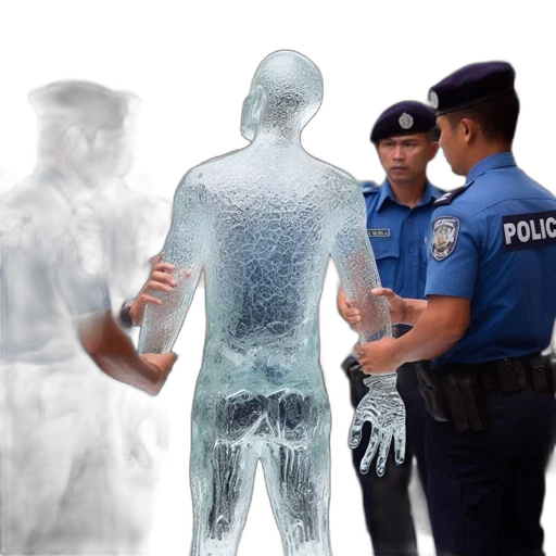 jacket, concept art, 3d render, police transparent PNG cut-out