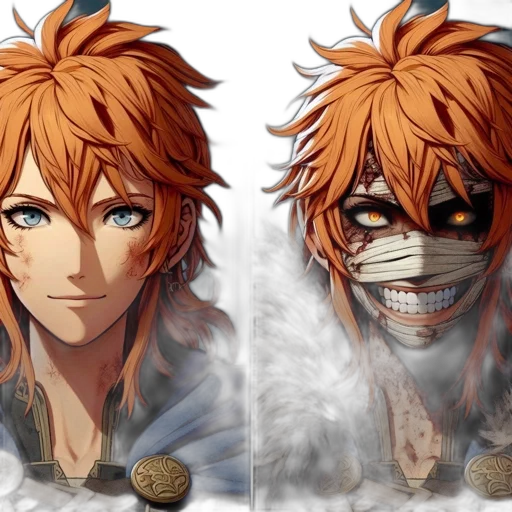 mask, face, concept art, anime transparent PNG cut-out
