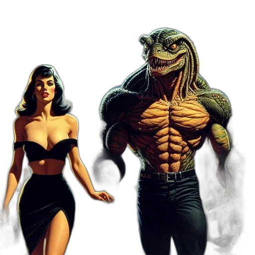 creature, comic book art, concept art, fantasy art transparent PNG cut-out
