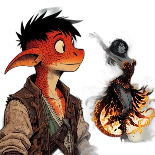 dragon, hat, mask, jacket transparent PNG cut-out