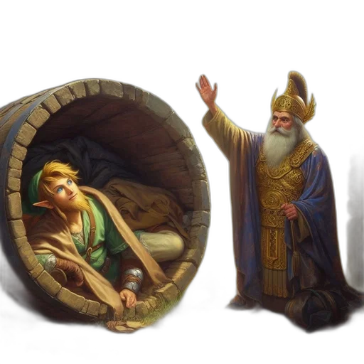 concept art, fantasy art, 3d render, oil painting transparent PNG cut-out