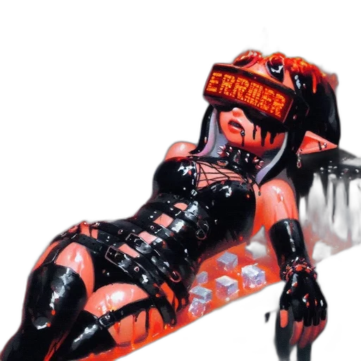 robot, creature, cyberpunk, concept art transparent PNG cut-out
