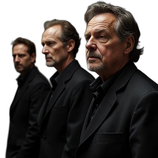 face, directors, left, right transparent PNG cut-out