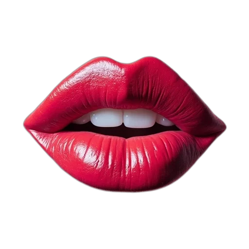 face, photorealistic, 3d render, red transparent PNG cut-out
