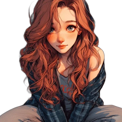 hair, dress, face, jacket transparent PNG cut-out
