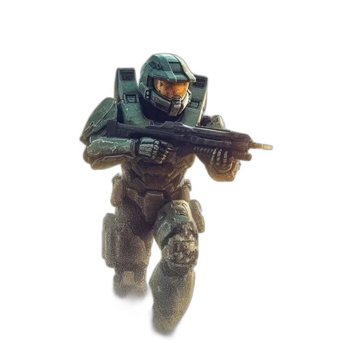 weapon, robot, concept art, 3d render transparent PNG cut-out