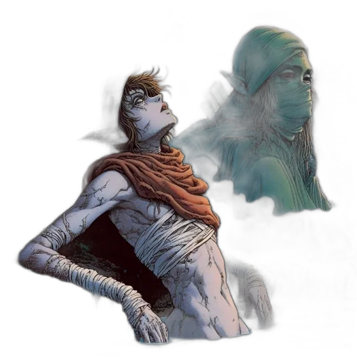 creature, mask, concept art, fantasy art transparent PNG cut-out