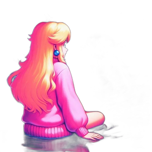 dress, hair, jacket, crown transparent PNG cut-out