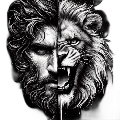 face, animal, photorealistic, fantasy art transparent PNG cut-out