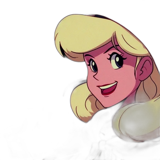 face, crown, hair, cartoon transparent PNG cut-out
