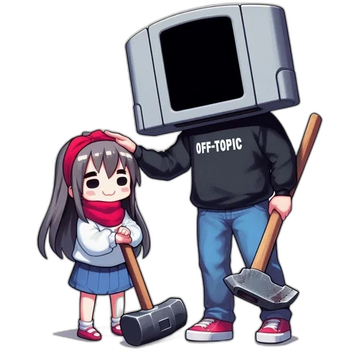 robot, weapon, staff, hat transparent PNG cut-out