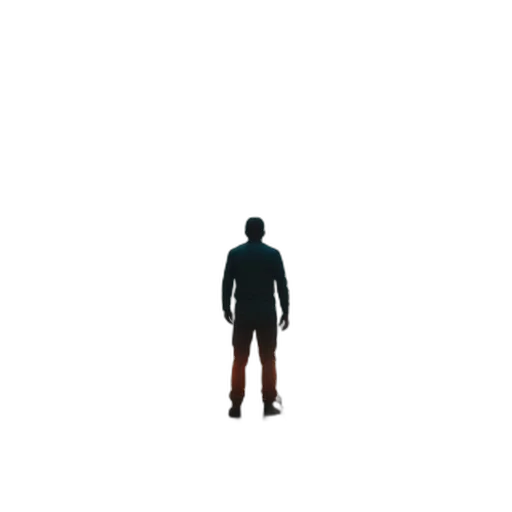 jacket, robot, staff, creature transparent PNG cut-out