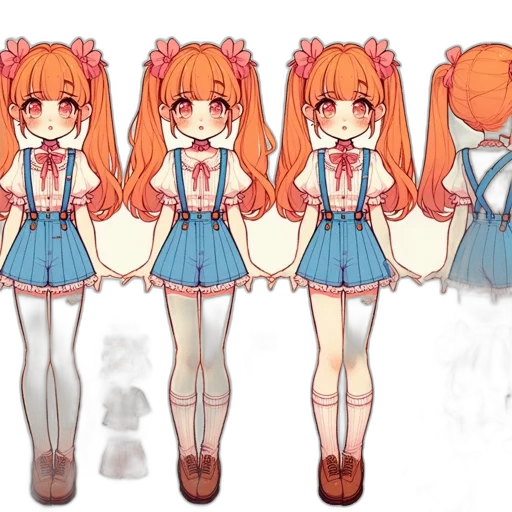 dress, anime, concept art, pixel art transparent PNG cut-out