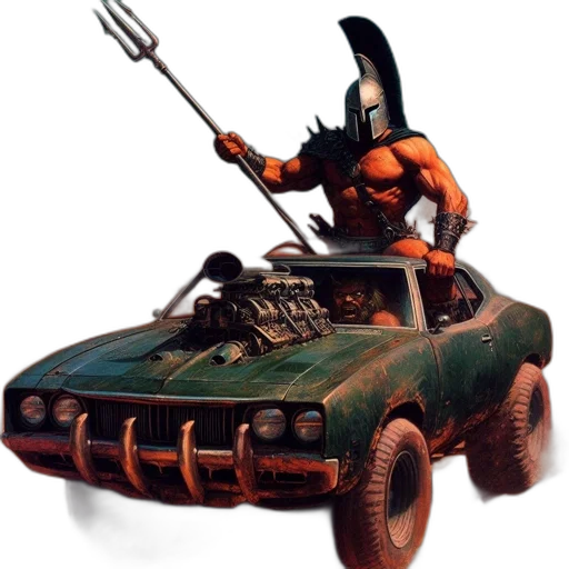 car, weapon, concept art, comic book art transparent PNG cut-out