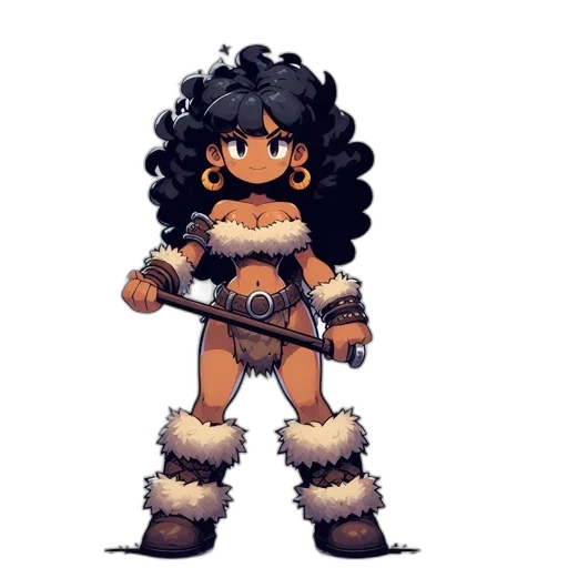 hair, weapon, staff, pixel art transparent PNG cut-out