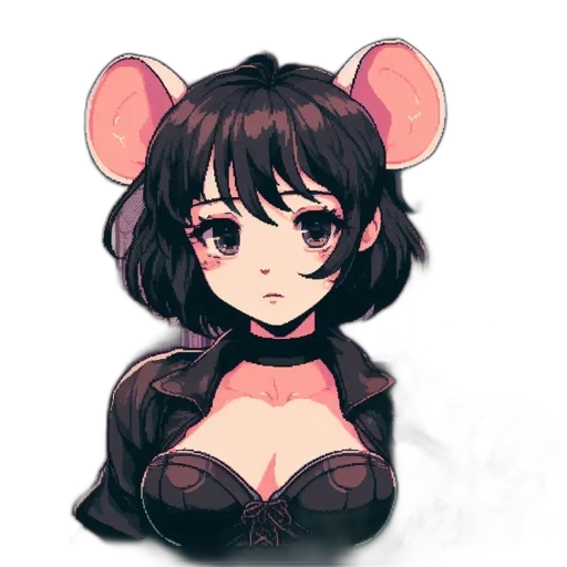 mask, face, anime, pixel art transparent PNG cut-out