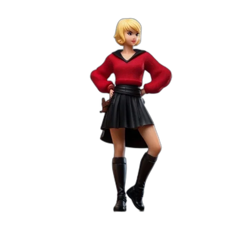 dress, jacket, robot, 3d render transparent PNG cut-out