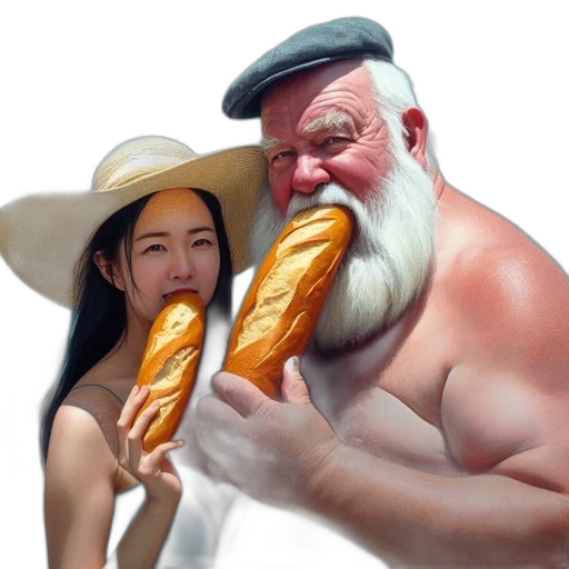 food, weapon, hat, photorealistic transparent PNG cut-out