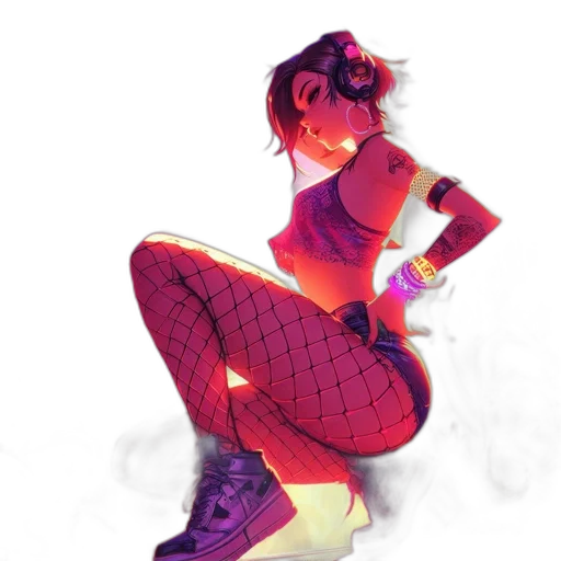 dress, shoes, concept art, comic book art transparent PNG cut-out