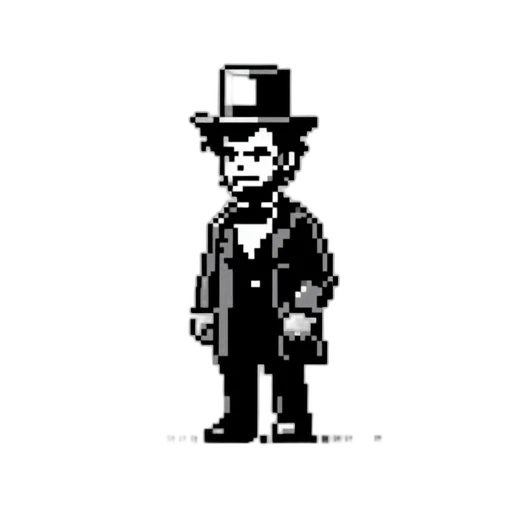 hat, staff, robot, face transparent PNG cut-out