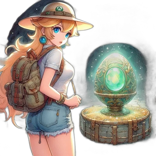 staff, hat, weapon, dress transparent PNG cut-out
