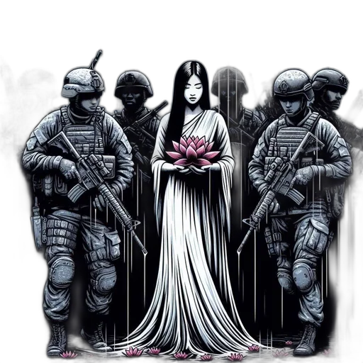 dress, weapon, concept art, comic book art transparent PNG cut-out