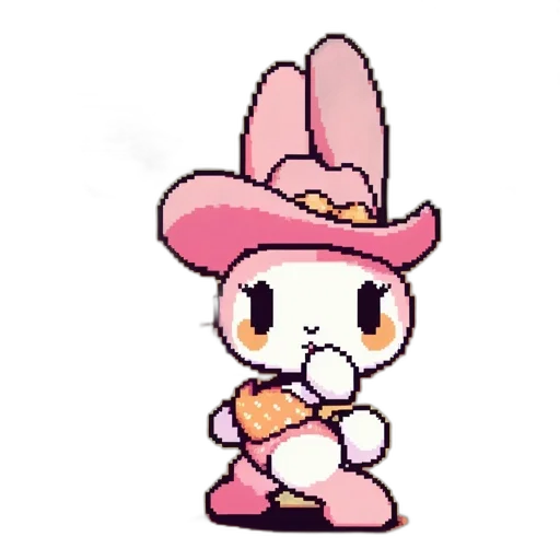 hat, flower, staff, weapon transparent PNG cut-out