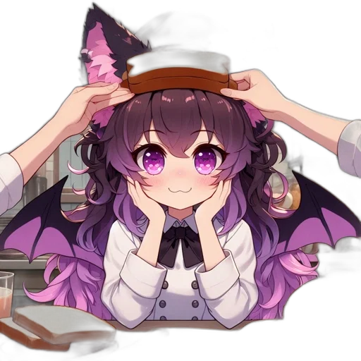 hat, dragon, staff, weapon transparent PNG cut-out