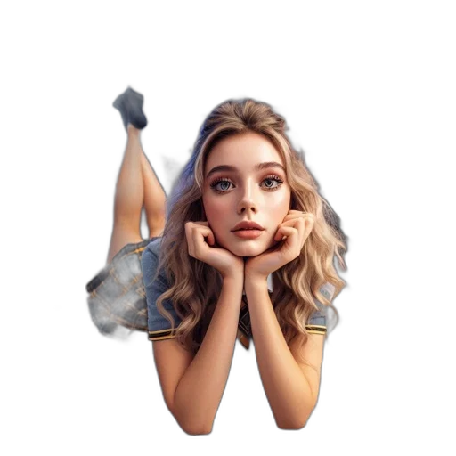 dress, umbrella, face, hair transparent PNG cut-out