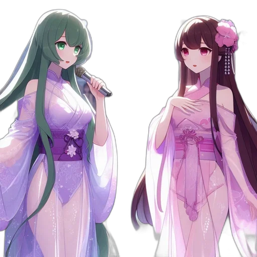 dress, concept art, vaporwave, pixel art transparent PNG cut-out