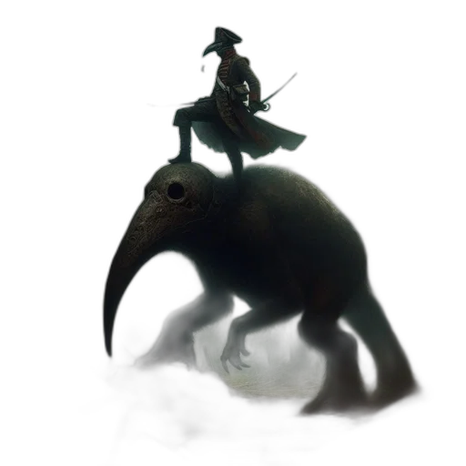 creature, dragon, animal, staff transparent PNG cut-out