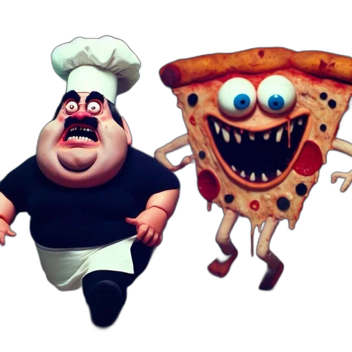 food, concept art, 3d render, cartoon transparent PNG cut-out