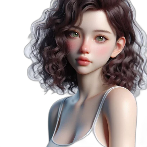 face, robot, hair, dress transparent PNG cut-out