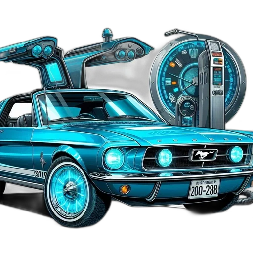 car, concept art, photorealistic, 3d render transparent PNG cut-out