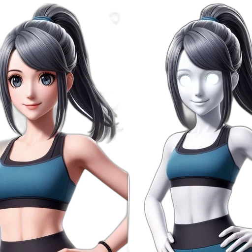 concept art, 3d render, anime, fantasy art transparent PNG cut-out