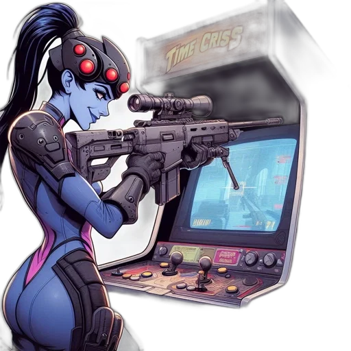 robot, weapon, cyberpunk, concept art transparent PNG cut-out