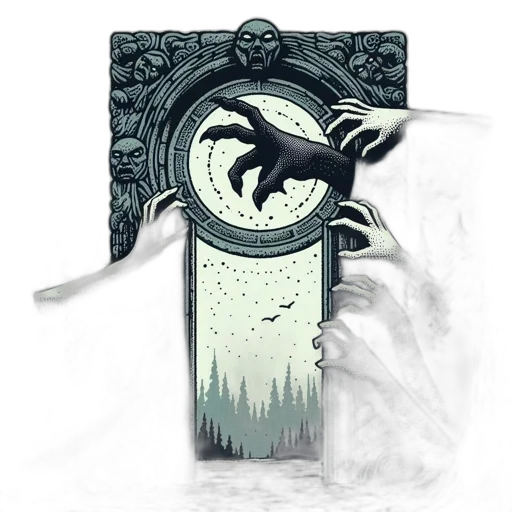 dragon, sword, staff, mask transparent PNG cut-out