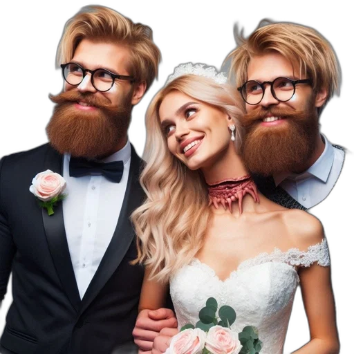 hair, face, crown, dress transparent PNG cut-out