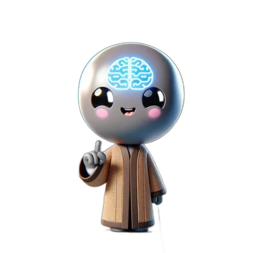 robot, staff, 3d render, concept art transparent PNG cut-out
