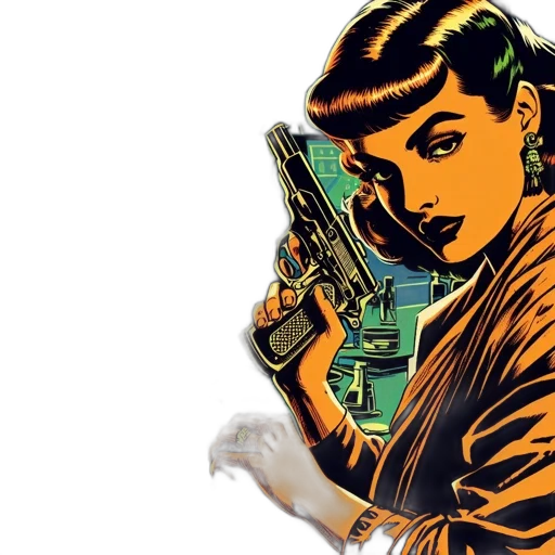 weapon, comic book art, concept art, cartoon transparent PNG cut-out