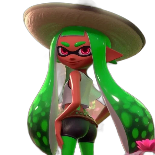dress, weapon, hat, staff transparent PNG cut-out