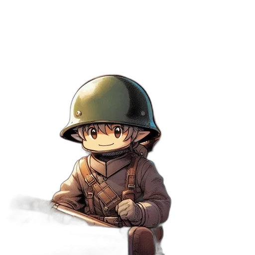 weapon, hat, sword, jacket transparent PNG cut-out
