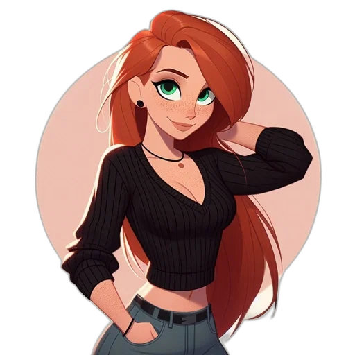 jacket, staff, dress, hair transparent PNG cut-out