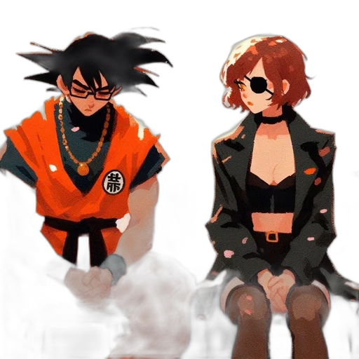 jacket, concept art, anime, pixel art transparent PNG cut-out