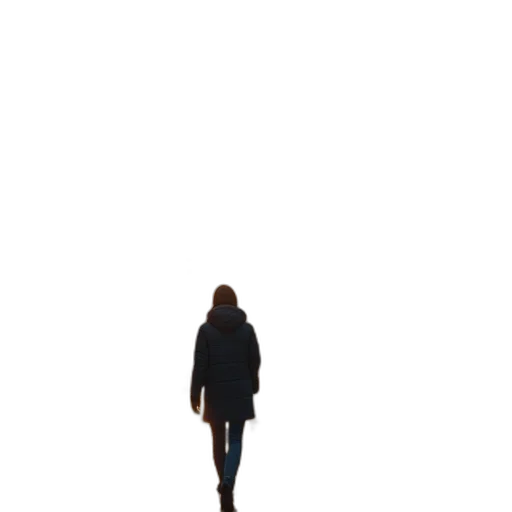 jacket, dress, shoes, staff transparent PNG cut-out