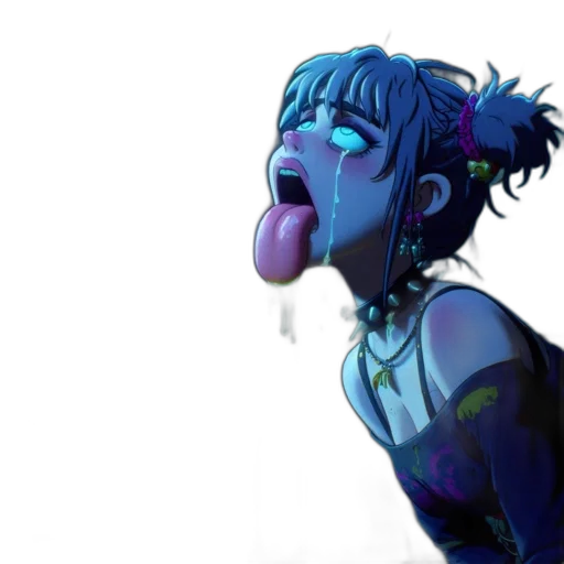 concept art, cyberpunk, comic book art, anime transparent PNG cut-out
